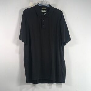 First Tactical Short Sleeve Performance Polo, Men's Size XL Reg - Black